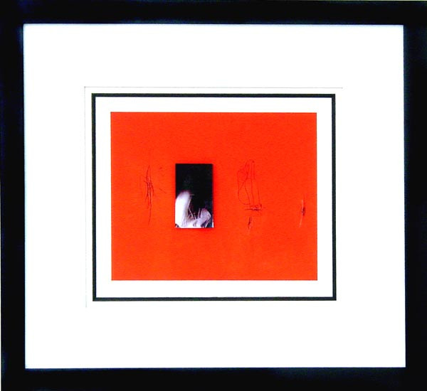 15967 BLACK ON RED ON WHITE I - 27X30