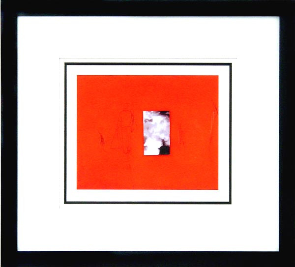 15968 BLACK ON RED ON WHITE II - 27X30