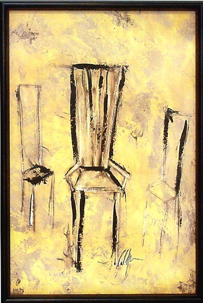 16384 MUSTARD CHAIR - 20X30