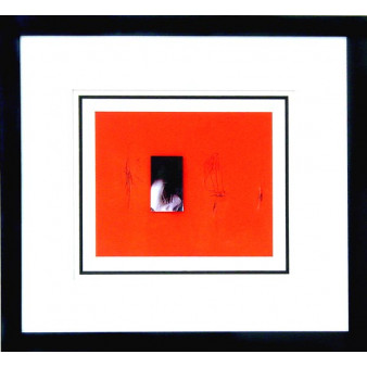 15967 BLACK ON RED ON WHITE I - 27X30