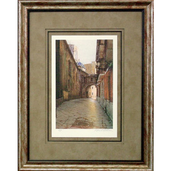 15173 CITY GRID II (BLUE DOME) - 24X32