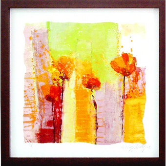 16881 PINK & APPLE GREEN I - 36X36