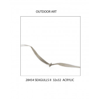 28454 (21246) - SEAGULLS OUTDOOR ART - 32 X 32