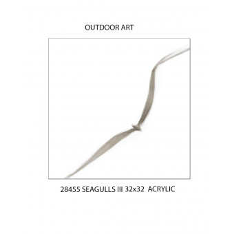 28455 (20843) - SEAGULLS OUTDOOR ART - 32 X 32