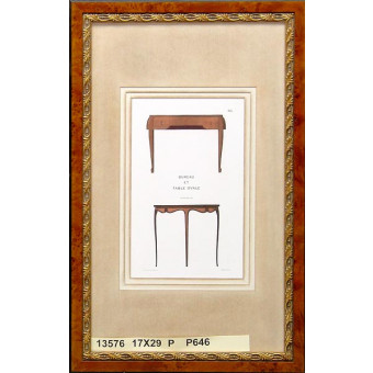 13576 BUREAU ET TABLE OVALE - 17X29